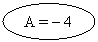 Oval: A =  4